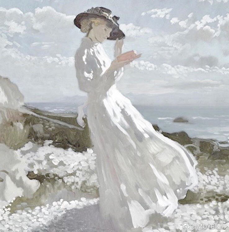 旅法澳大利亚画家Rupert Bunny（1864-1947）的画，他是那一代最成功的外籍画家之一。