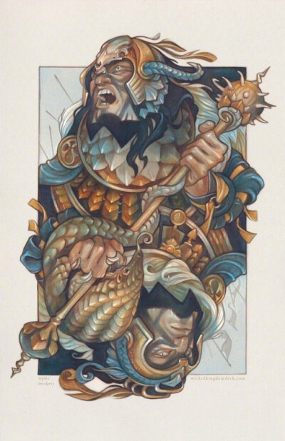艺术家Wylie Beckert 的扑克牌插画 ​​​​