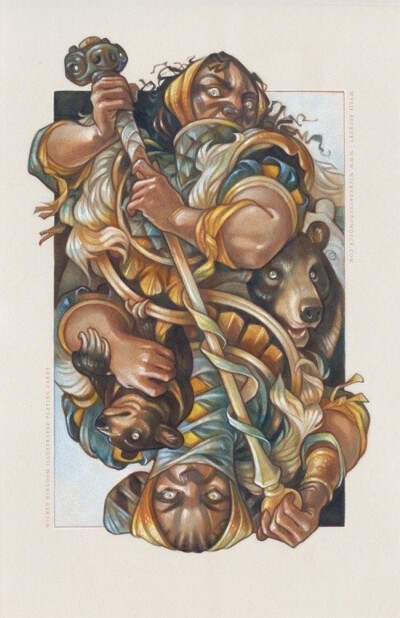 艺术家Wylie Beckert 的扑克牌插画 ​​​​