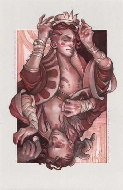 艺术家Wylie Beckert 的扑克牌插画 ​​​​