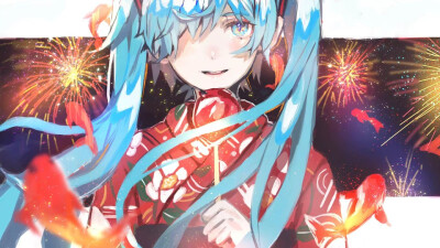 #和风系列# miku 夏日祭[em]e400439[/em]
画师：ヘレミア