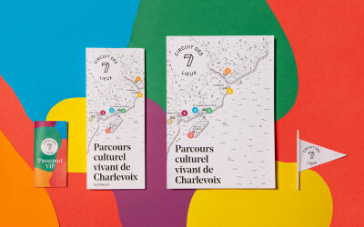 折页/插画/地图。by: Circuit des 7 lieux
