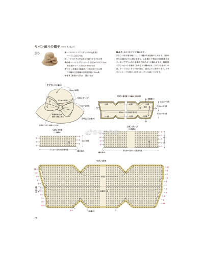 帽子编织图解