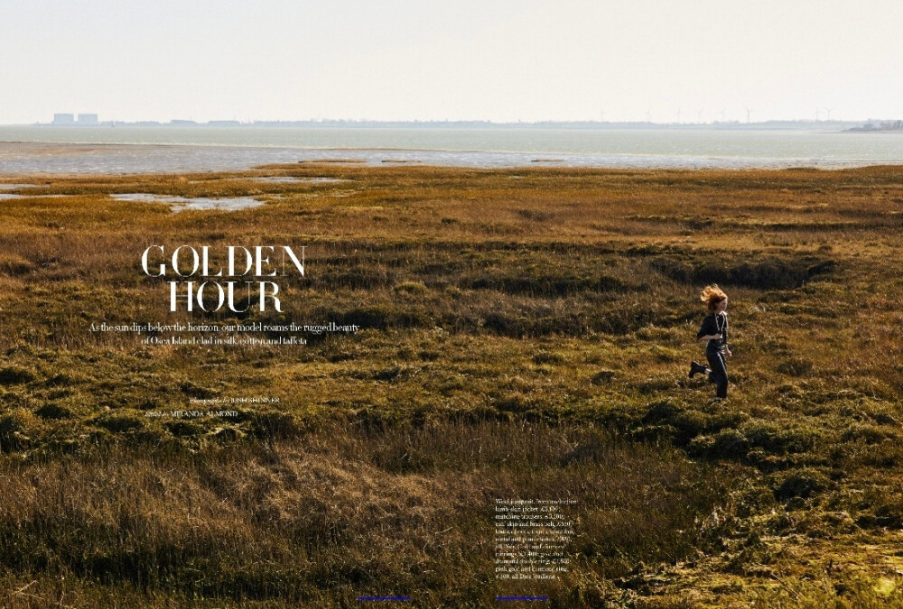 Harper's Bazaar UK July 2020. “GOLDEN HOUR”主题.英版芭莎的外景总是这么悠扬自在的感觉, 人景和谐而美好.
模特: Kristin Zakala.
摄影: Josh Shinner. ​​​