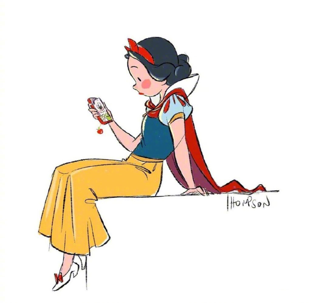 迪士尼设计师steven thompson 笔下的迪士尼公主插画人物. 67