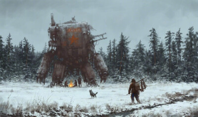 场景插画[cp]Jakub Rozalski ???