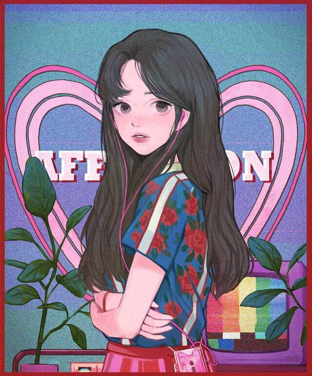 第三百七十五期-ubokhee 韩国插画师 带有韩风的头像插画