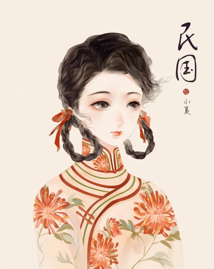 中国古代各朝女子发型
@画画的小夏