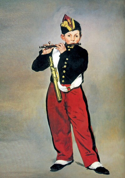 爱德华·马奈 吹笛少年
1866年 布面油画 160.5cm×97cm 巴黎奥赛博物馆