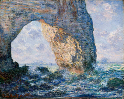 克劳德·莫奈 象鼻山
1883年 布面油画 73cm×92cm 纽约大都会艺术博物馆