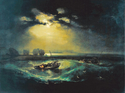 约瑟夫·马洛德·威廉·透纳 海中渔夫
1796年 布面油画 91.5cm×122.5cm 伦敦泰特现代美术馆