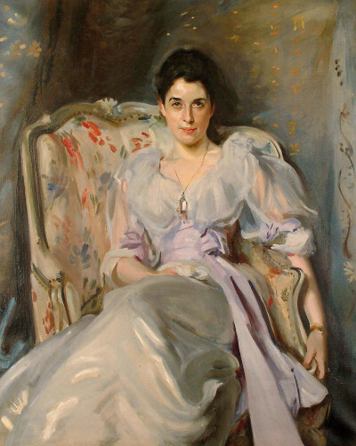 约翰·萨金特 阿格纽夫人
1892年 布面油画 127cm×101m 爱丁堡苏格兰国家美术馆