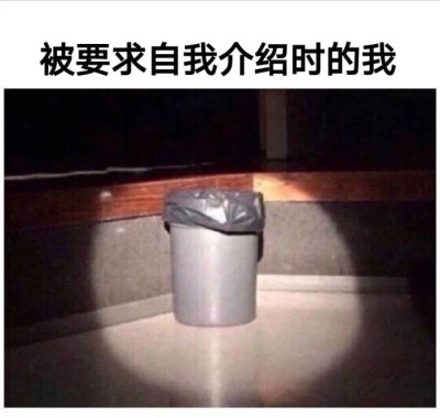 沙雕表情包 被要求自我介绍时的我：就是个垃圾