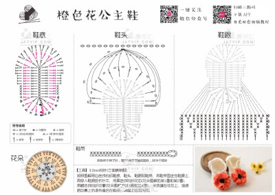 钩针宝宝鞋图解