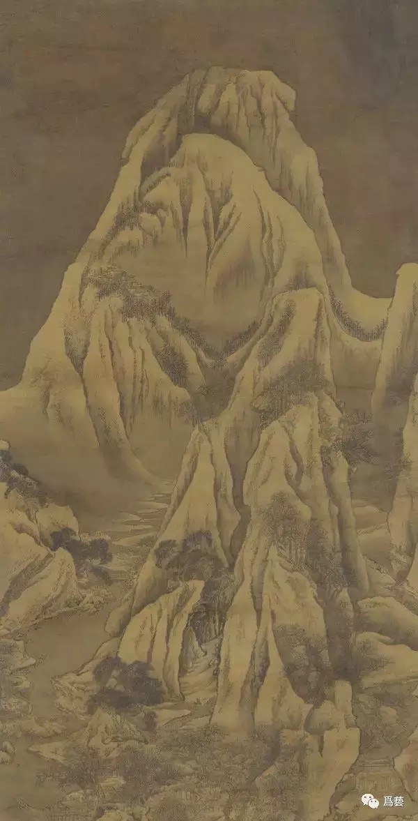 清 袁江 《仿關仝雪景圖》
99.2 x 50.7 cm
美 國 弗 利 爾 博 物 館 藏