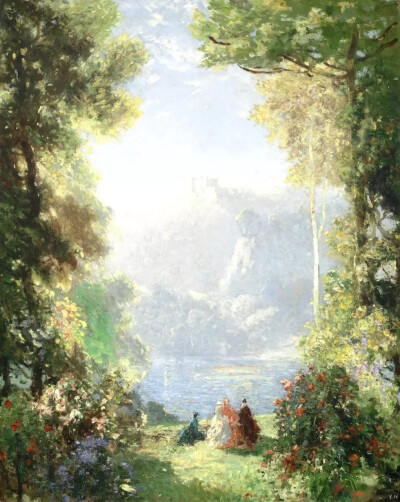 英国艺术家 托马斯·埃德温·莫斯廷（Thomas Edwin Mostyn）作品赏析（后花园系列）
1864年-1930年
出生于英国曼彻斯特，艺术家汤姆·莫斯廷的儿子。曾就读于曼彻斯特美术学院。1880年第一次举办个人展。