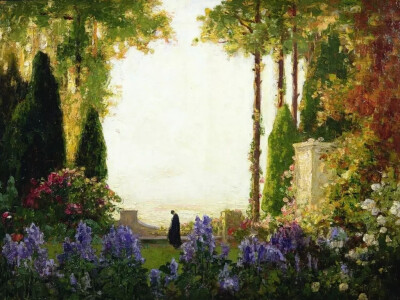 英国艺术家 托马斯·埃德温·莫斯廷（Thomas Edwin Mostyn）作品赏析（后花园系列）
1864年-1930年
出生于英国曼彻斯特，艺术家汤姆·莫斯廷的儿子。曾就读于曼彻斯特美术学院。1880年第一次举办个人展。