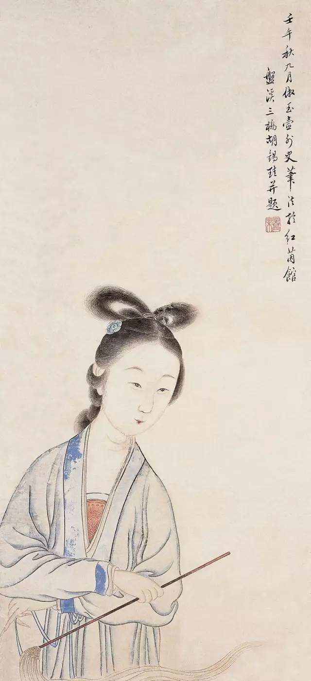 胡锡珪仕女画