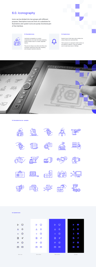 icon设计、logo设计。by:Joystream Branding (user-governed video platform)