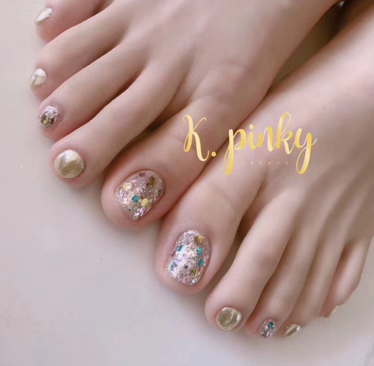 脚指甲，美甲