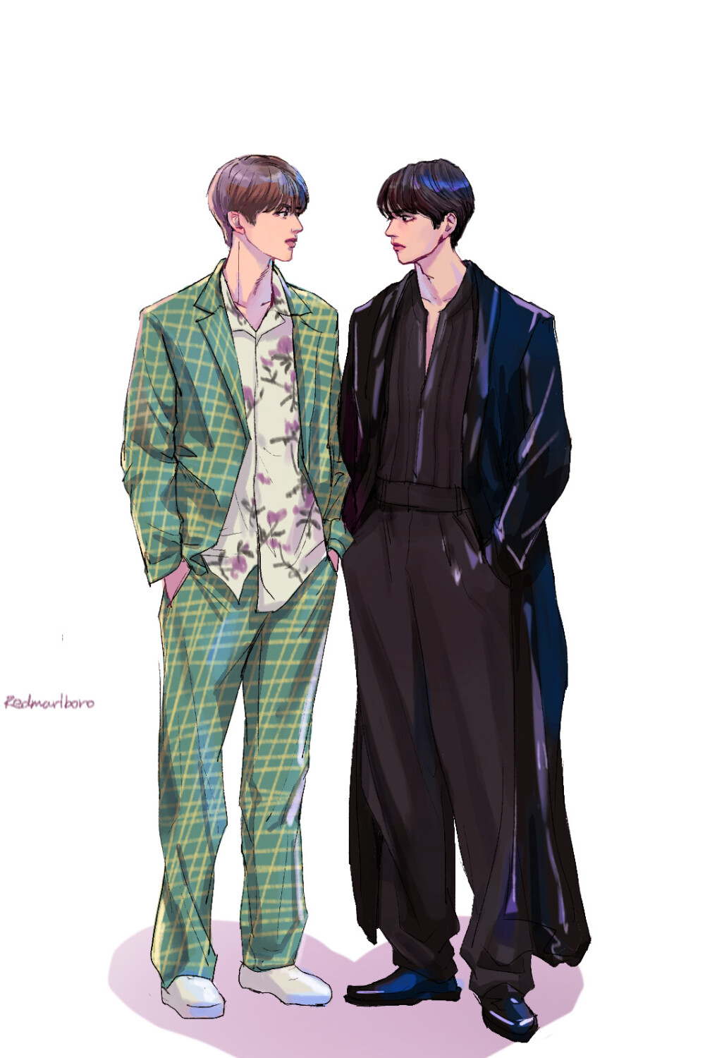 围巾cp 手绘,搜图不易,留图请点赞,专辑内所有图片均有才阿米所绘,我