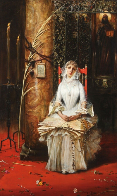 Lectio Divina, 1889 by Enrique Serra y Auque (Spanish, 1859–1918) ​​​