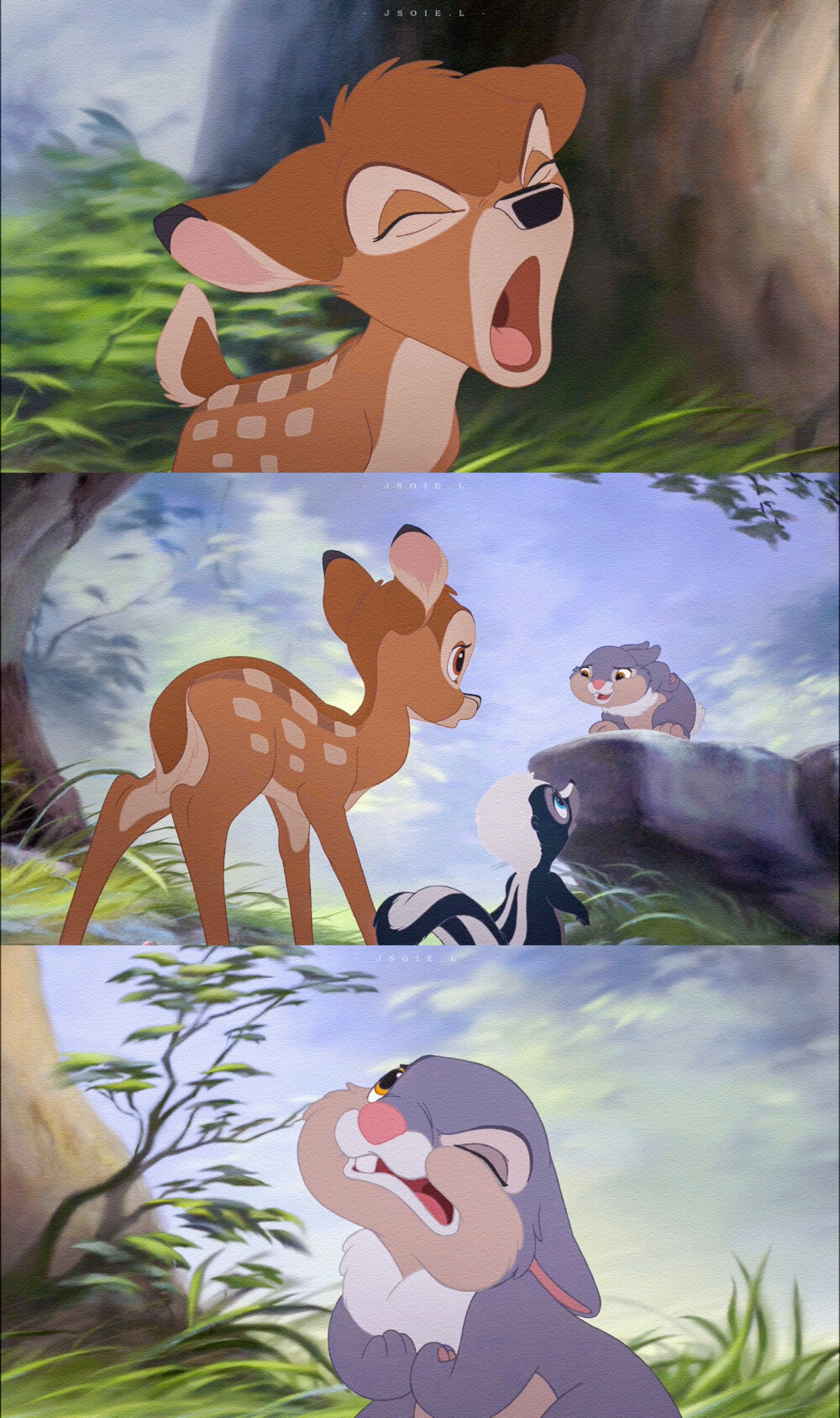 小鹿斑比 Bambi 图片来源于微博@Josie_L阿心