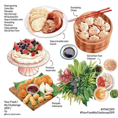 美食插画
cr. lerin