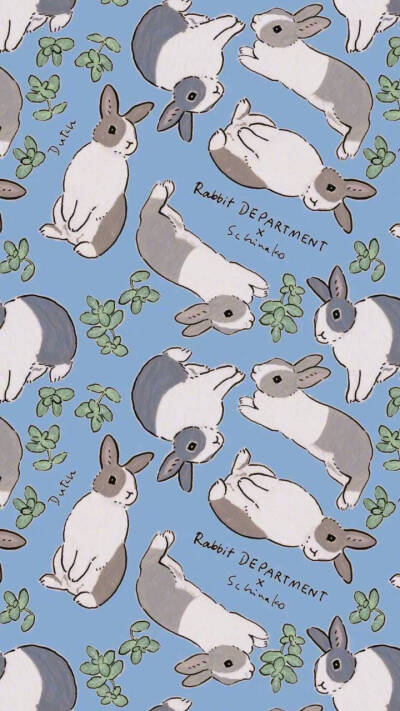 碎花平铺壁纸 兔子兔子兔子全是兔子