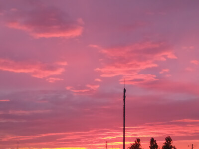 美吗？今天的你和夕阳一样美!