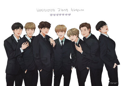 防弹少年团出道七周年啦
I love you more than love
btsfanart♡
©logo