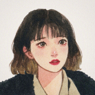 插画女头