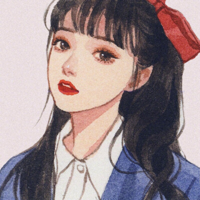 插画女头