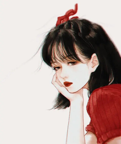 你穿红衣，很好看