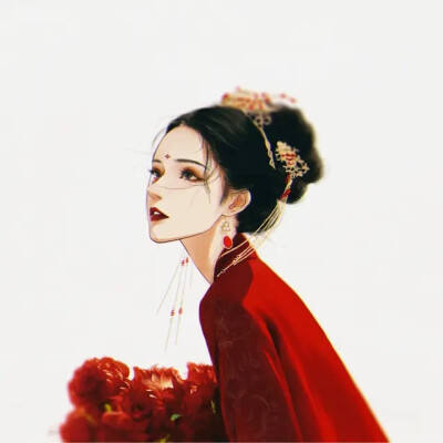 你穿红衣，很好看