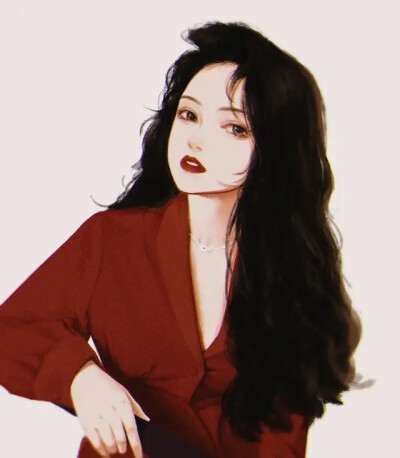 你穿红衣，很好看