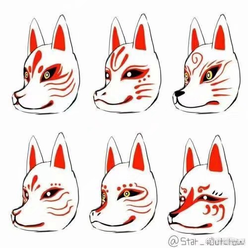 西装
神态
面具