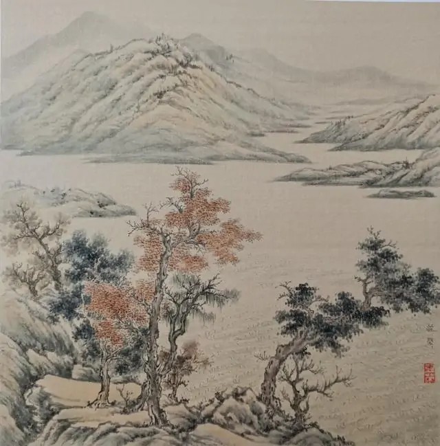 庄荣荣山水花鸟画欣赏