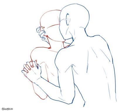 双人姿势线稿