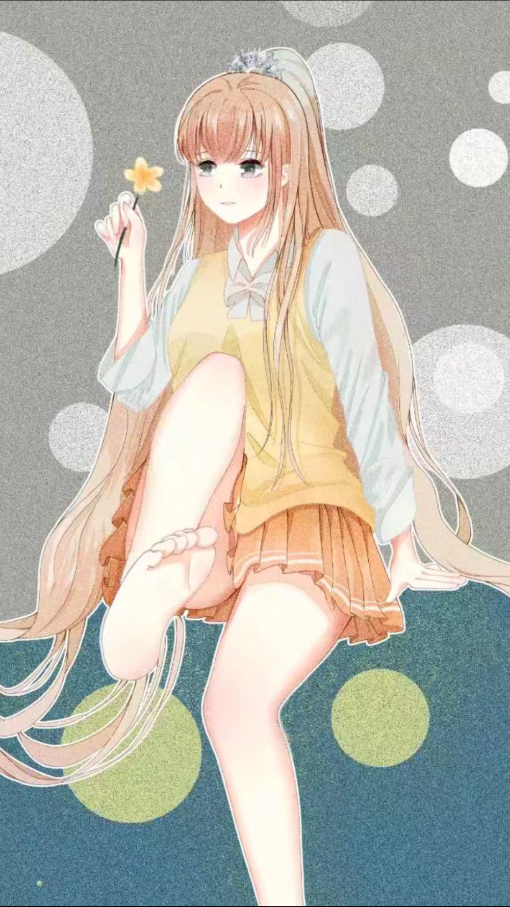 手绘 插画 梦幻 清新 少女 