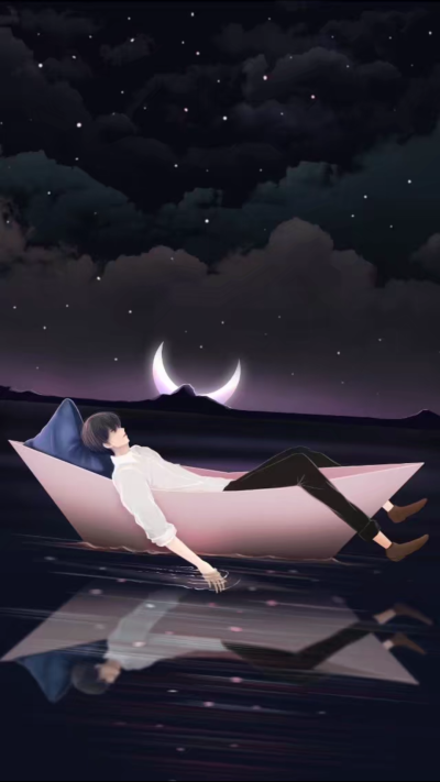 手绘 插画 梦幻 小清新 