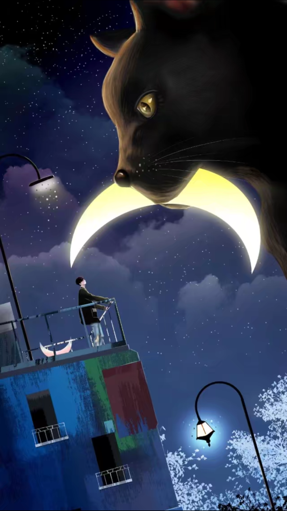 手绘 插画 梦幻 小清新 