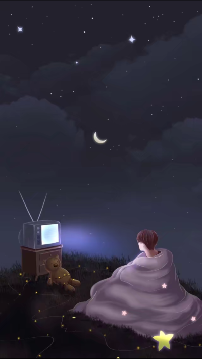 梦幻 手绘 插画 小清新