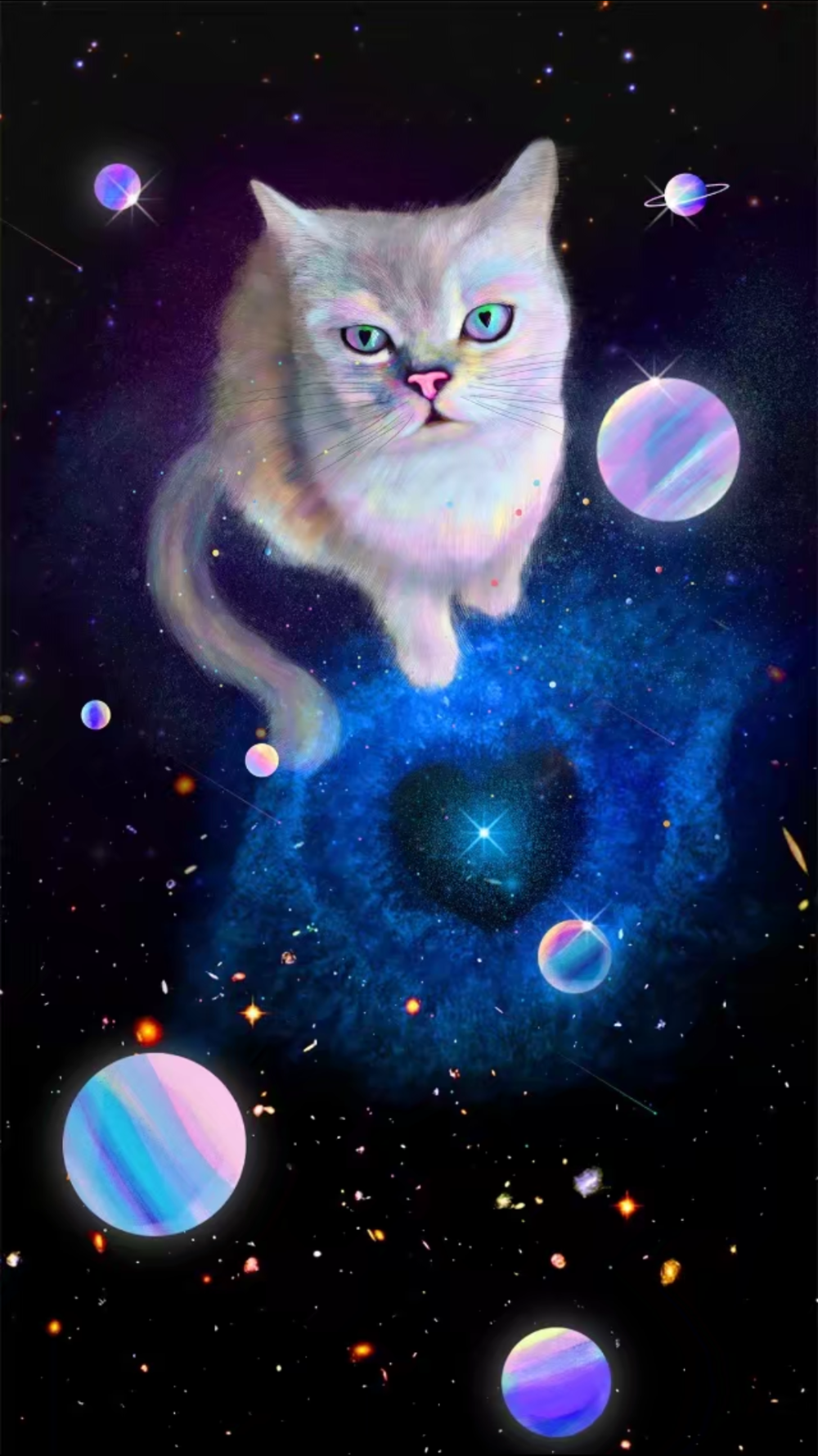 唯美 梦幻 清新 手绘 插画