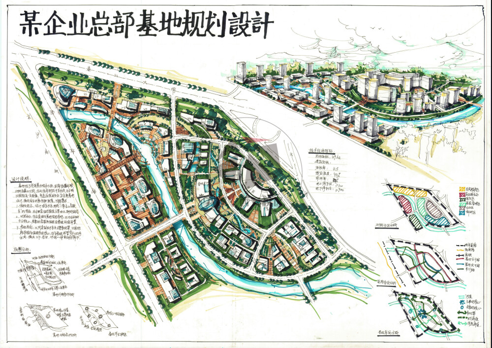 科技园规划设计--大禹手绘规划快题优秀作品欣赏