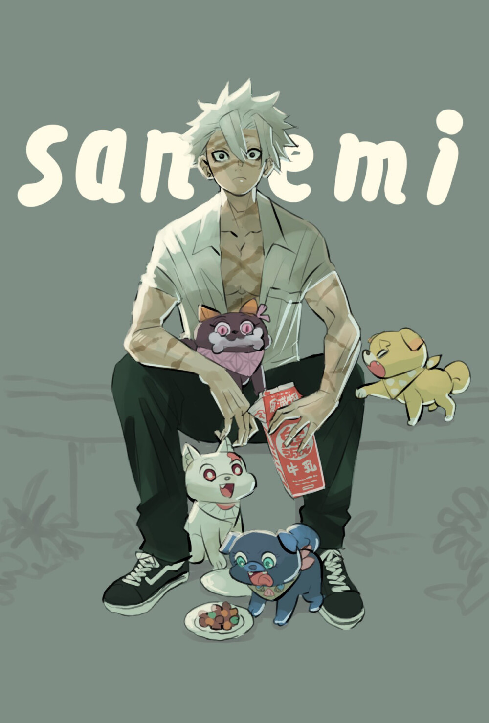 鬼灭之刃画师タケウチリョースケ更新现代风twiryosuketarou67