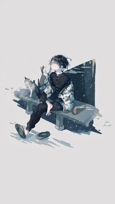 二次元男生头像 梦幻蓝色系