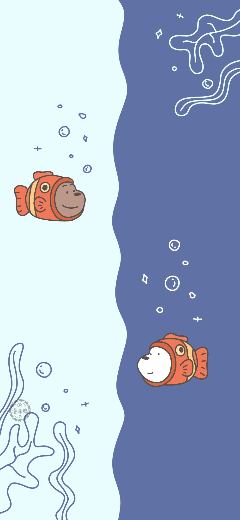 一组可爱的咱们裸熊壁纸cr漫涂鸭676767