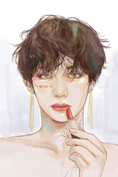 CGV 漫撕男(⑉°з°)-♡
BTS饭绘 防弹少年团 金泰亨