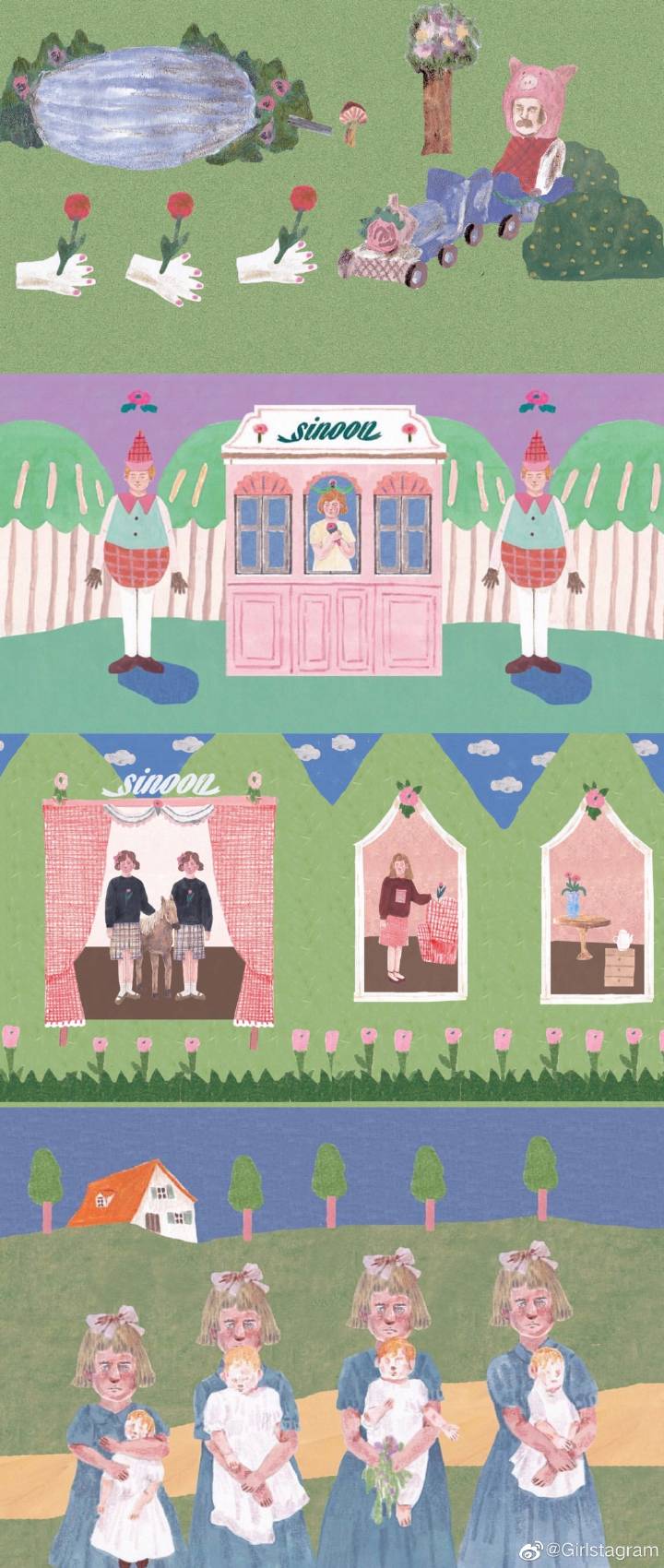 插画艺术家Hyejung Kim所创作的奇妙世界 ​​​